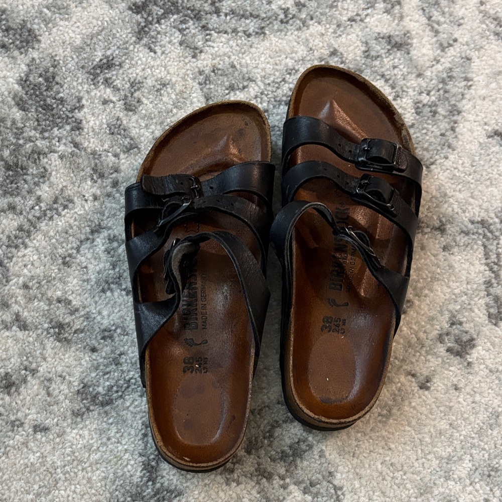 Birkenstock Black Strappy Sandals